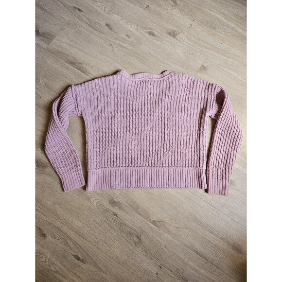Aeropostal Women’s Pink Chenille V-Neck Sweater Size XS - Picture 7 of 7
